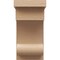 Ekena Millwork 12"W x 12"D x 24"H Wide Alma Rough Cedar Woodgrain TimberThane Corbel, Primed Tan CORUR12X12X24ALMRCPR - alternate 5